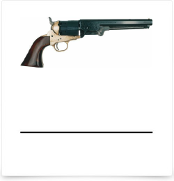  Pietta Colt 1851 Navy Deluxe Brass Frame Blank Fir 