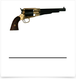  Pietta Remington 1858 Brass Frame Blank Firer 